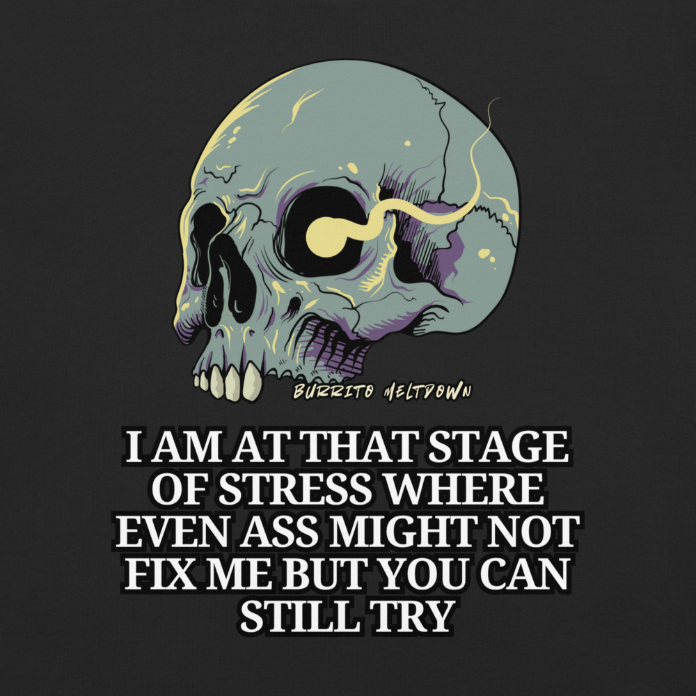 That Stage Of Stress – Cracked Skull Tee Mockup
