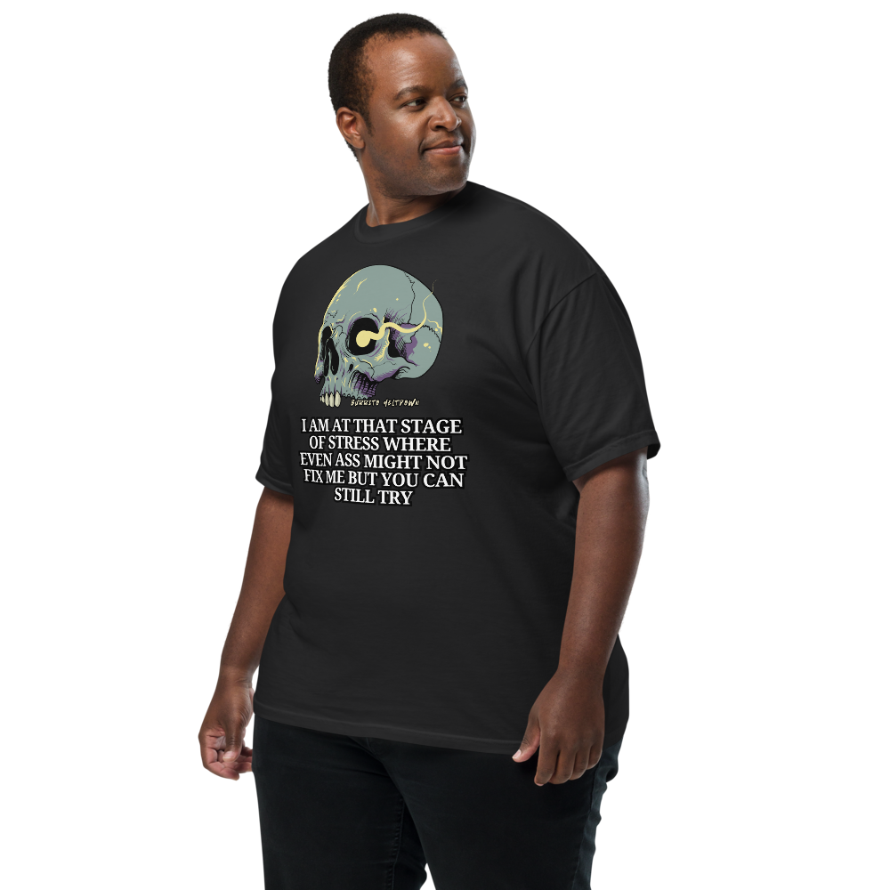 That Stage Of Stress – Cracked Skull Tee Mockup