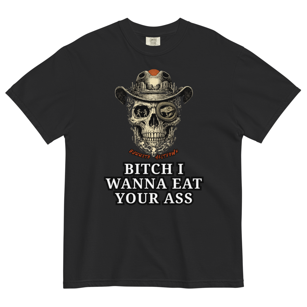 Wanna Eat It – Cowboy Skull Snake Tee Mockup