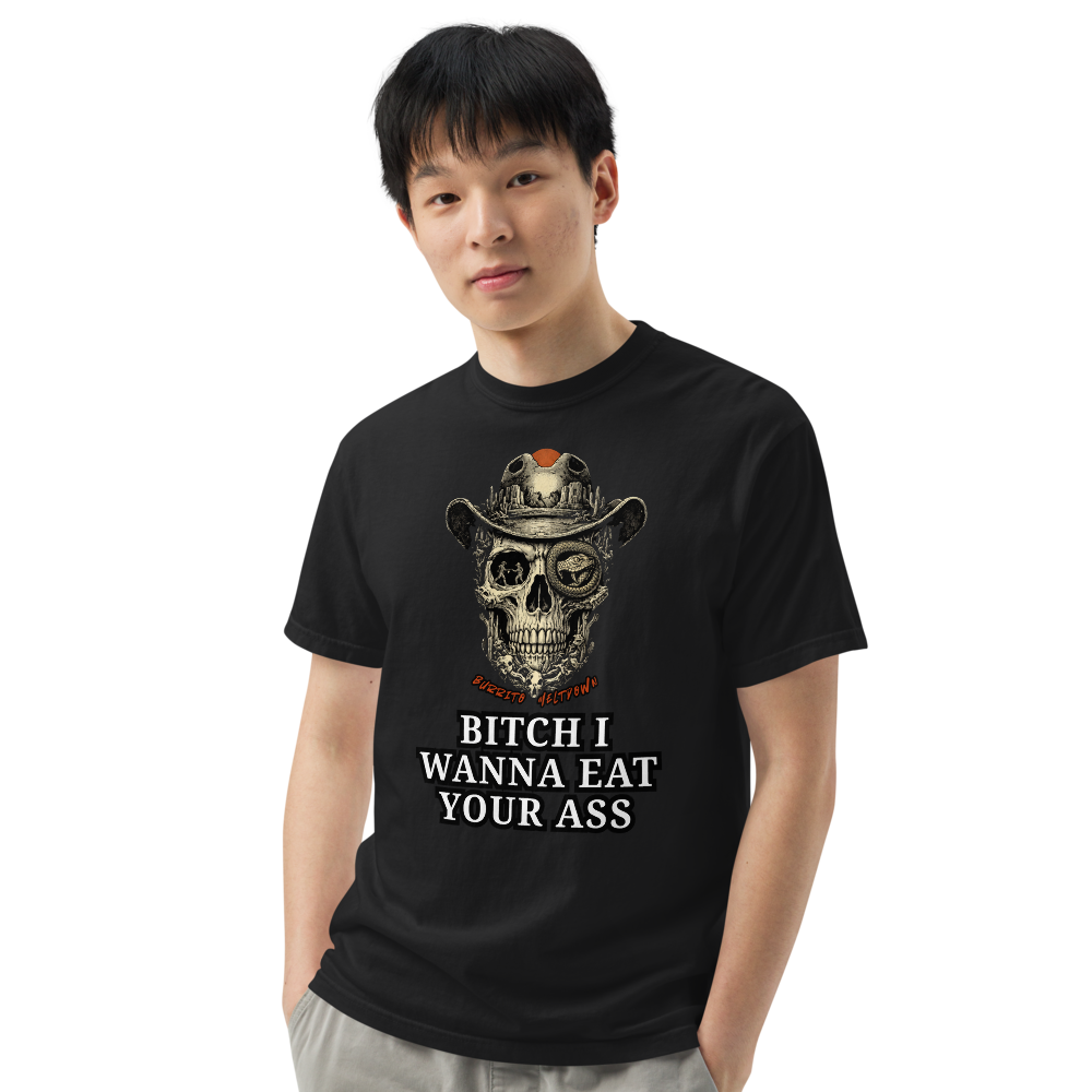 Wanna Eat It – Cowboy Skull Snake Tee Mockup