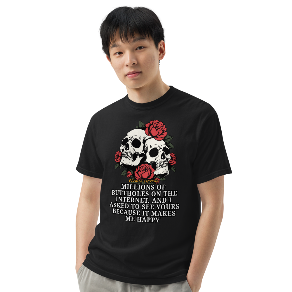 Millions On The Internet – Twin Skulls Tee Mockup