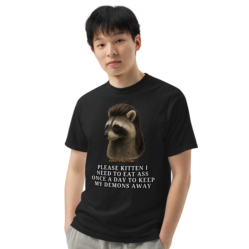 Keep My Demons Away – Raccoon Tee Mockup
