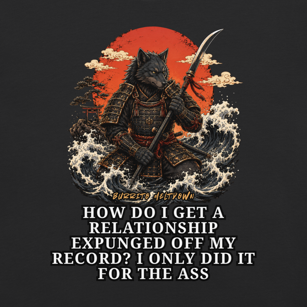 Expunged Off My Record – Samurai Wolf Tee Mockup