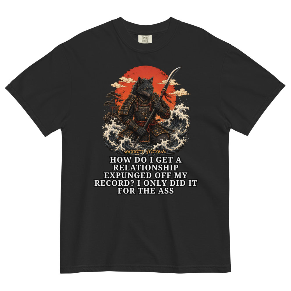 Expunged Off My Record – Samurai Wolf Tee Mockup