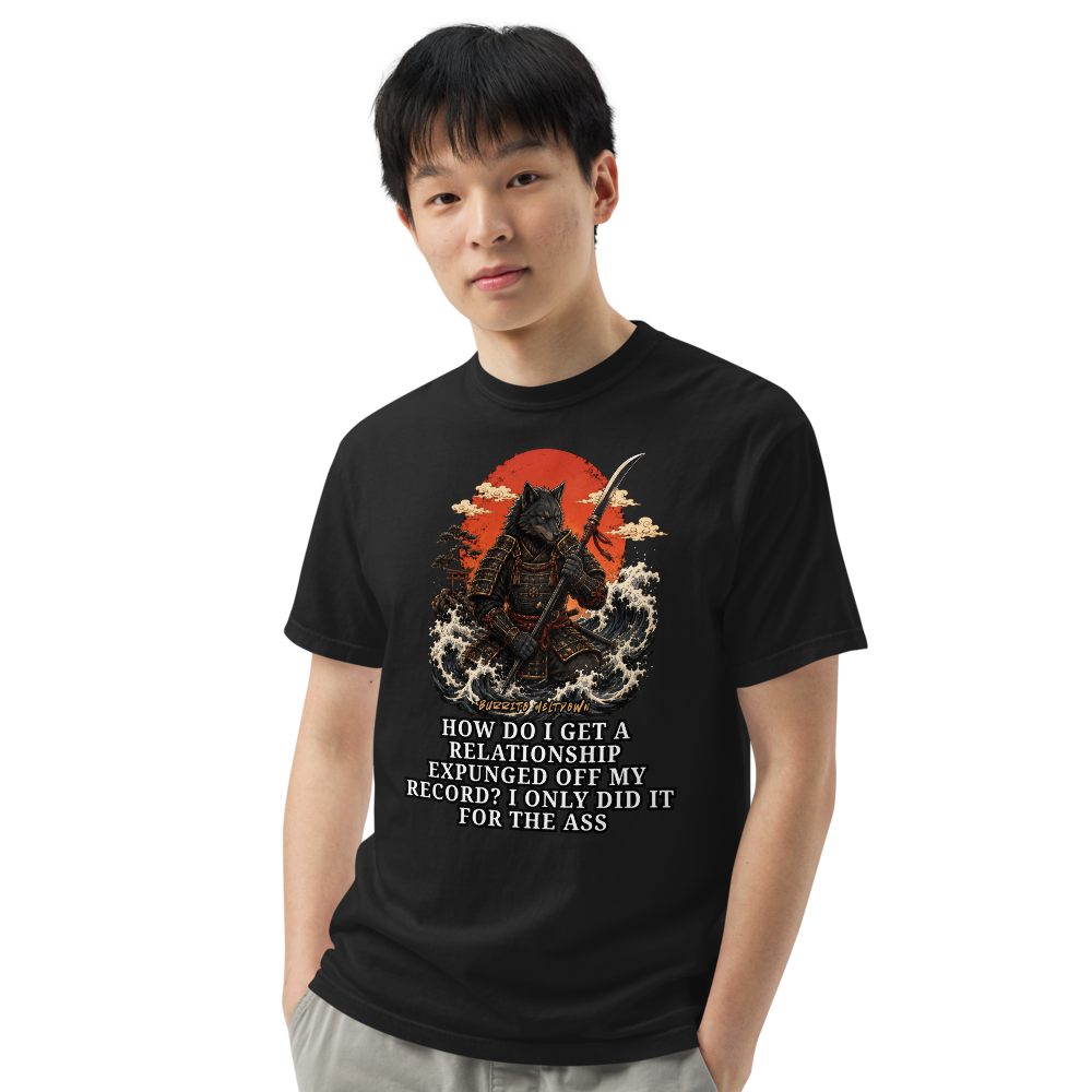 Expunged Off My Record – Samurai Wolf Tee Mockup