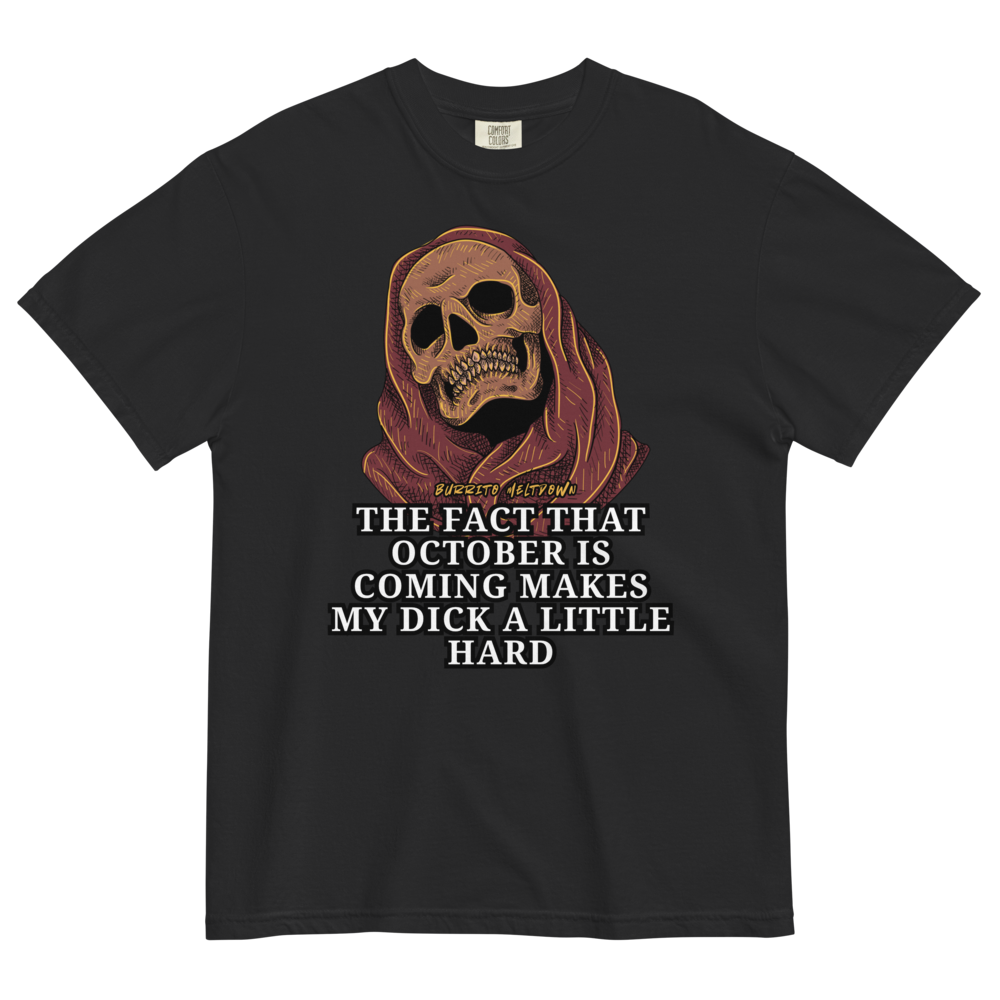 October Is Coming – Reaper Skull Tee Mockup
