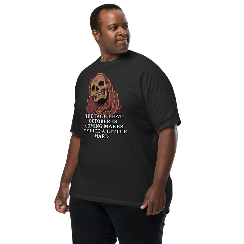 October Is Coming – Reaper Skull Tee Mockup