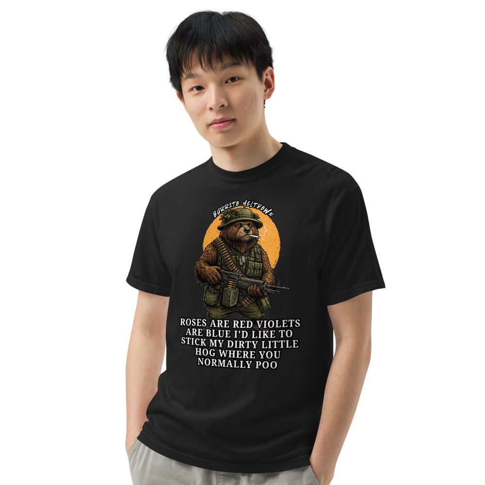 Roses Are Red – Army Bear Tee Mockup