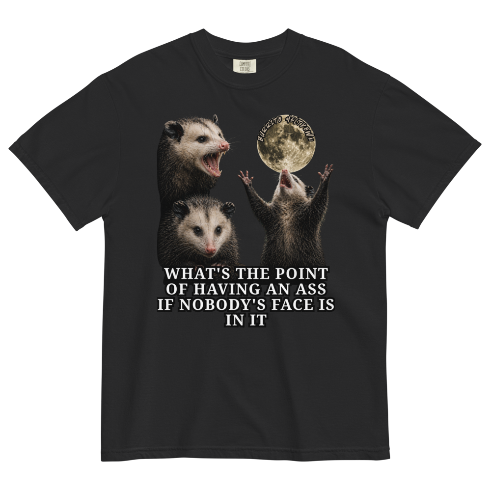 Nobody's Face Is In It – Possum Tee Mockup