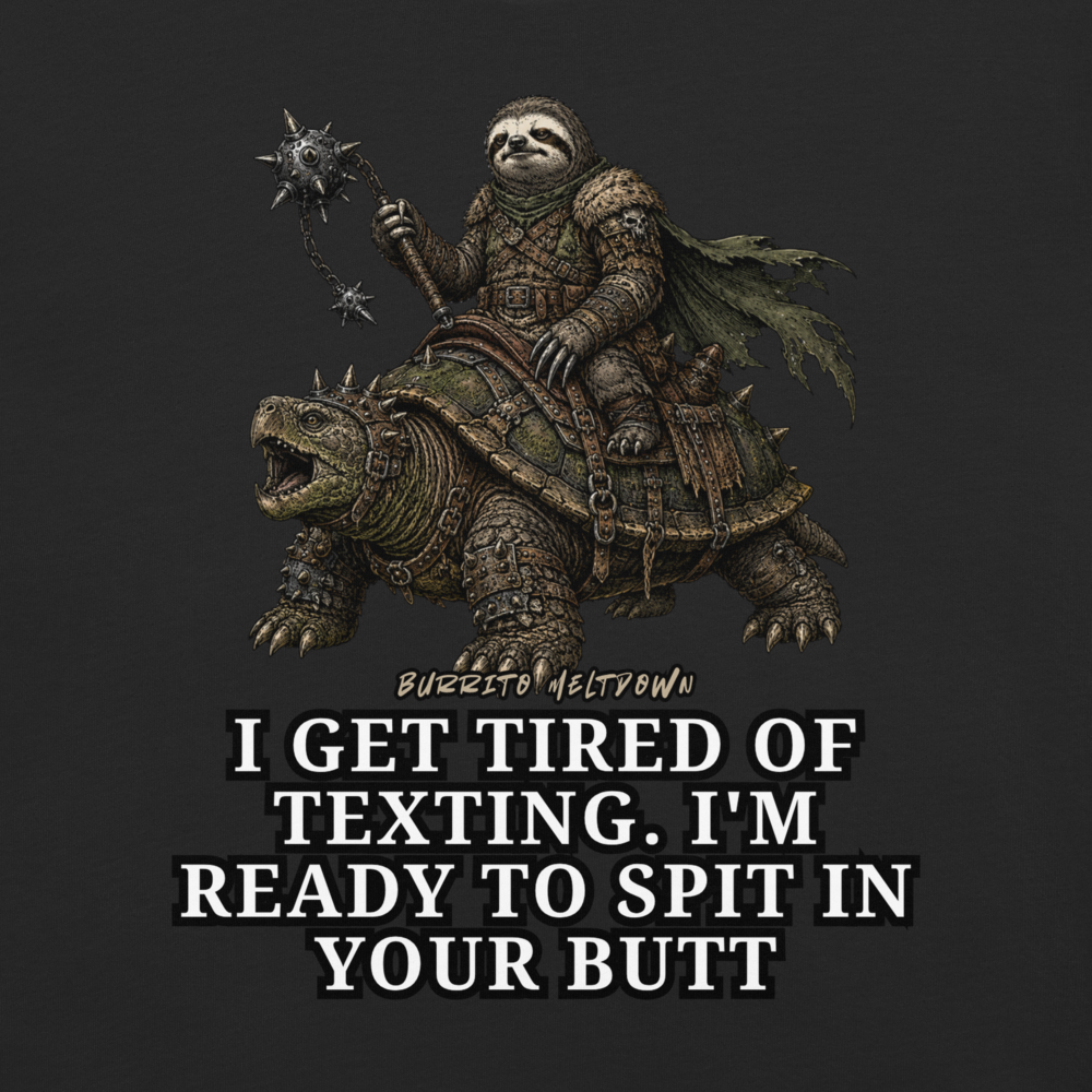 Ready To Spit In Your Butt – Sloth Tee Mockup