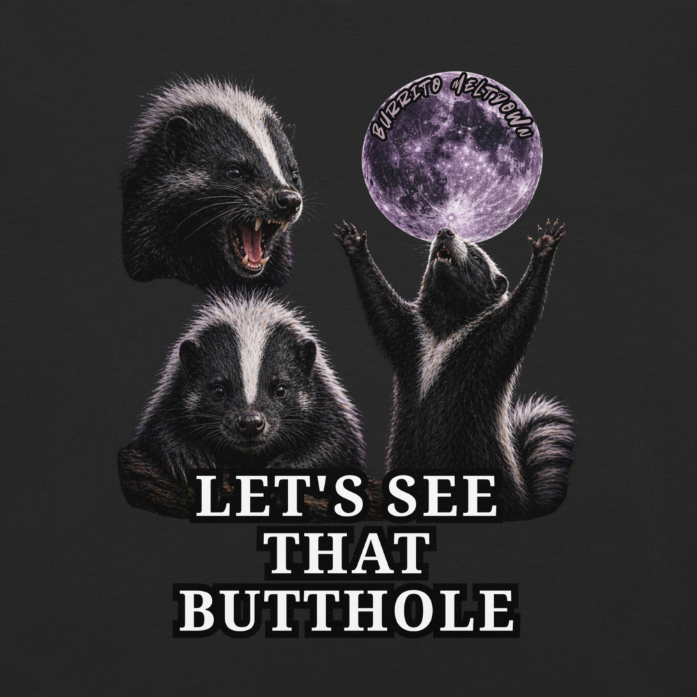 Let's See That Butthole – Skunk Tee Mockup
