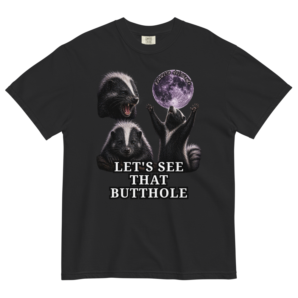 Let's See That Butthole – Skunk Tee Mockup