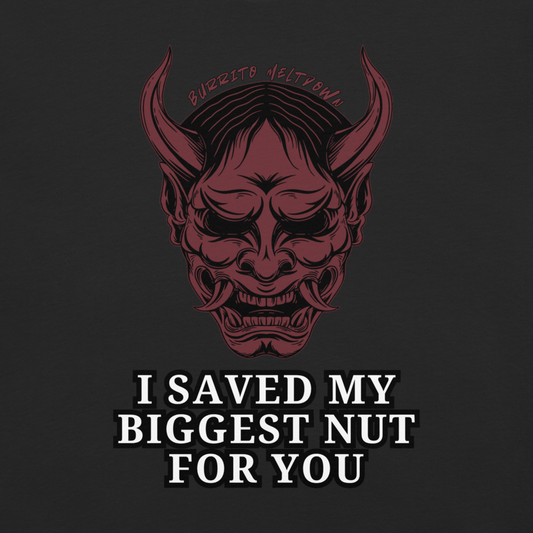 Biggest Nut For You – Demon Skull Mask Tee Mockup