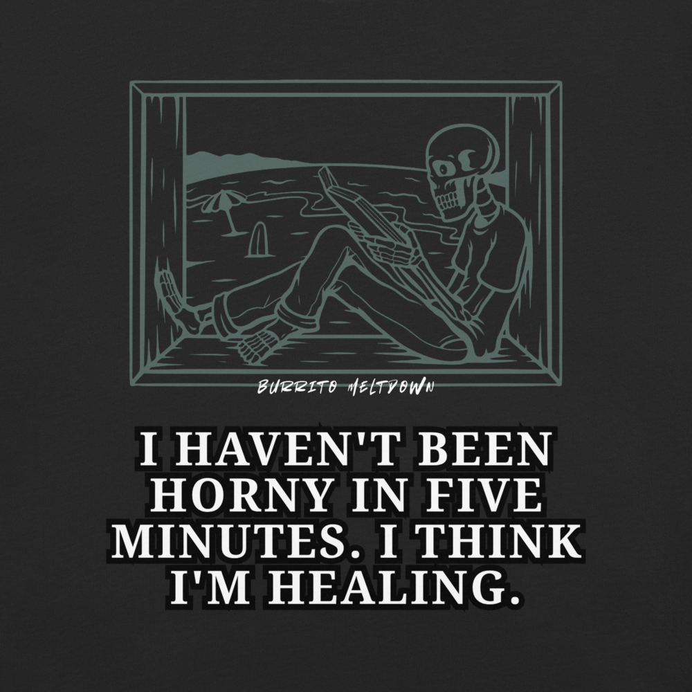 I Think I'm Healing – Skull Tee Mockup