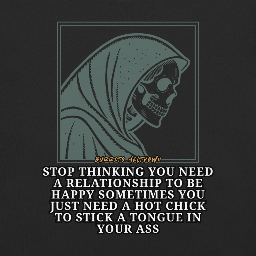 Just Need A Hot Chick – Grim Skull Tee Mockup