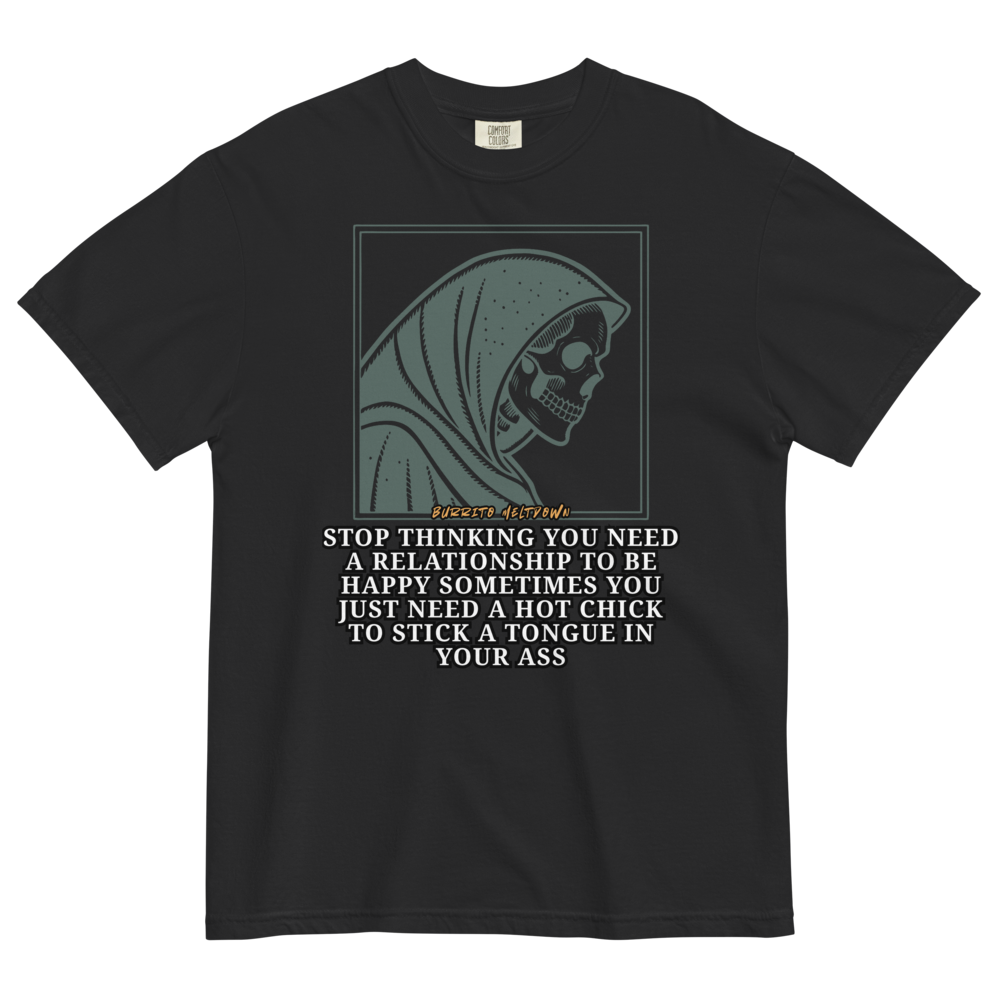 Just Need A Hot Chick – Grim Skull Tee Mockup