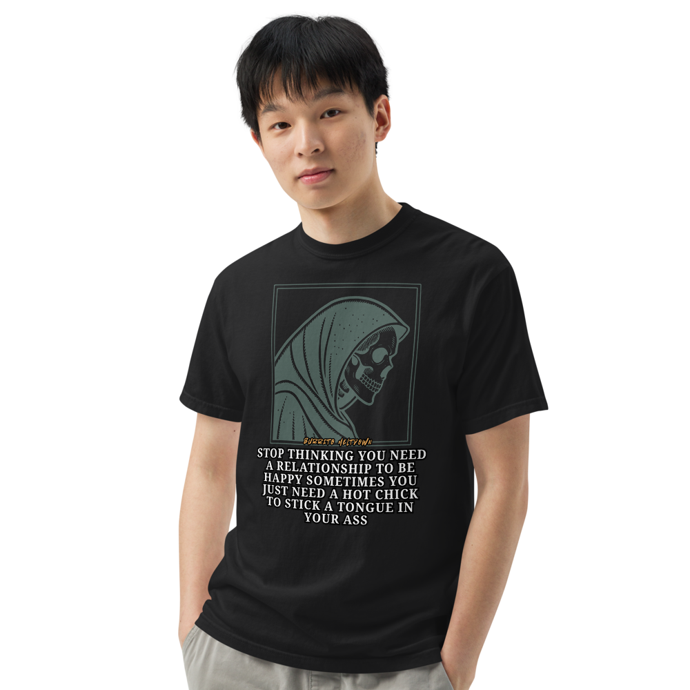 Just Need A Hot Chick – Grim Skull Tee Mockup