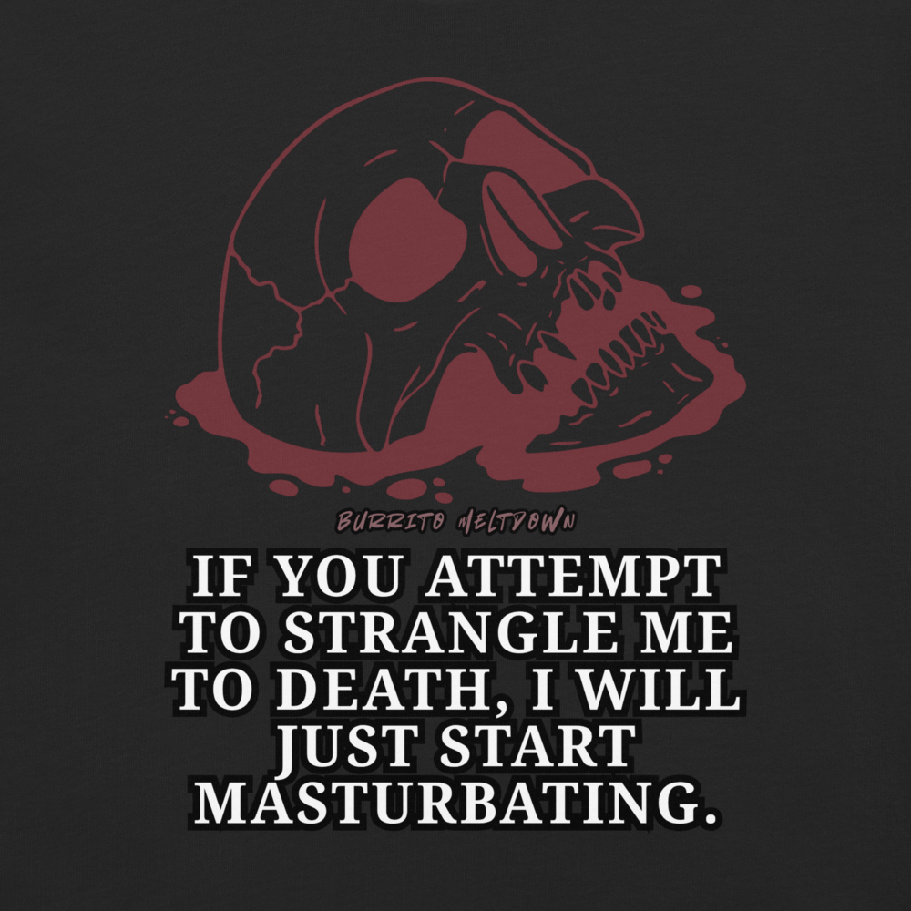 Attempt To Strangle Me – Skull Tee Mockup