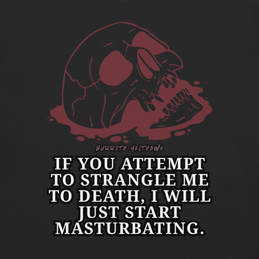 Attempt To Strangle Me – Skull Tee Mockup