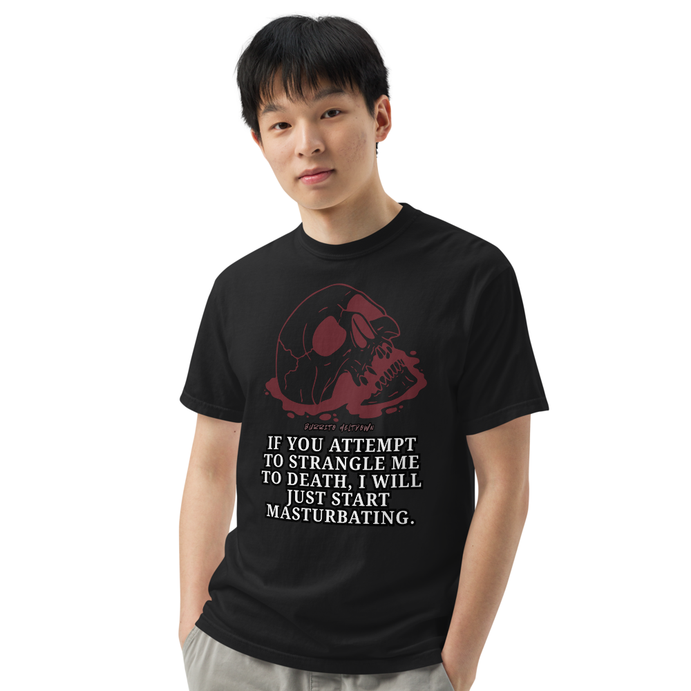 Attempt To Strangle Me – Skull Tee Mockup