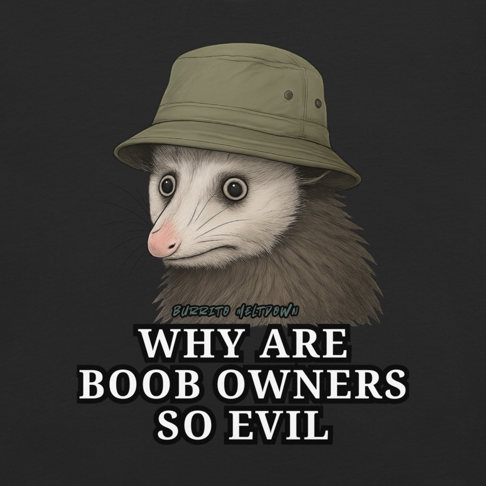 Why Owners Are So Evil – Bucket Hat Possum Tee Mockup