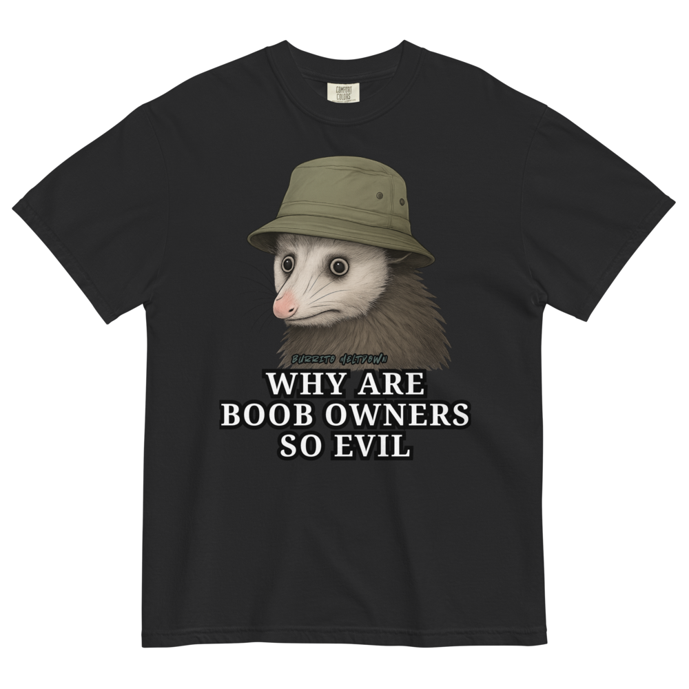 Why Owners Are So Evil – Bucket Hat Possum Tee Mockup