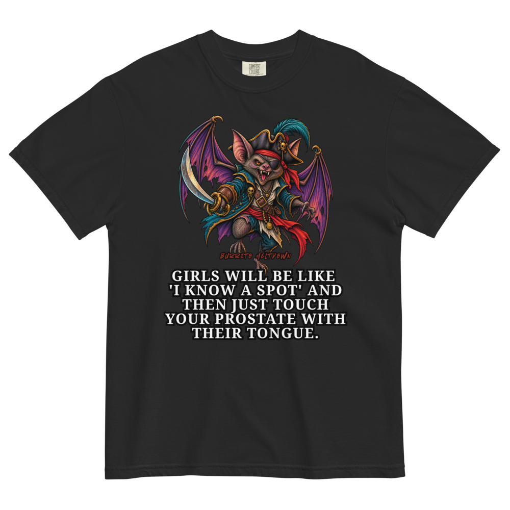 I Know A Spot - Bat Pirate Tee Mockup