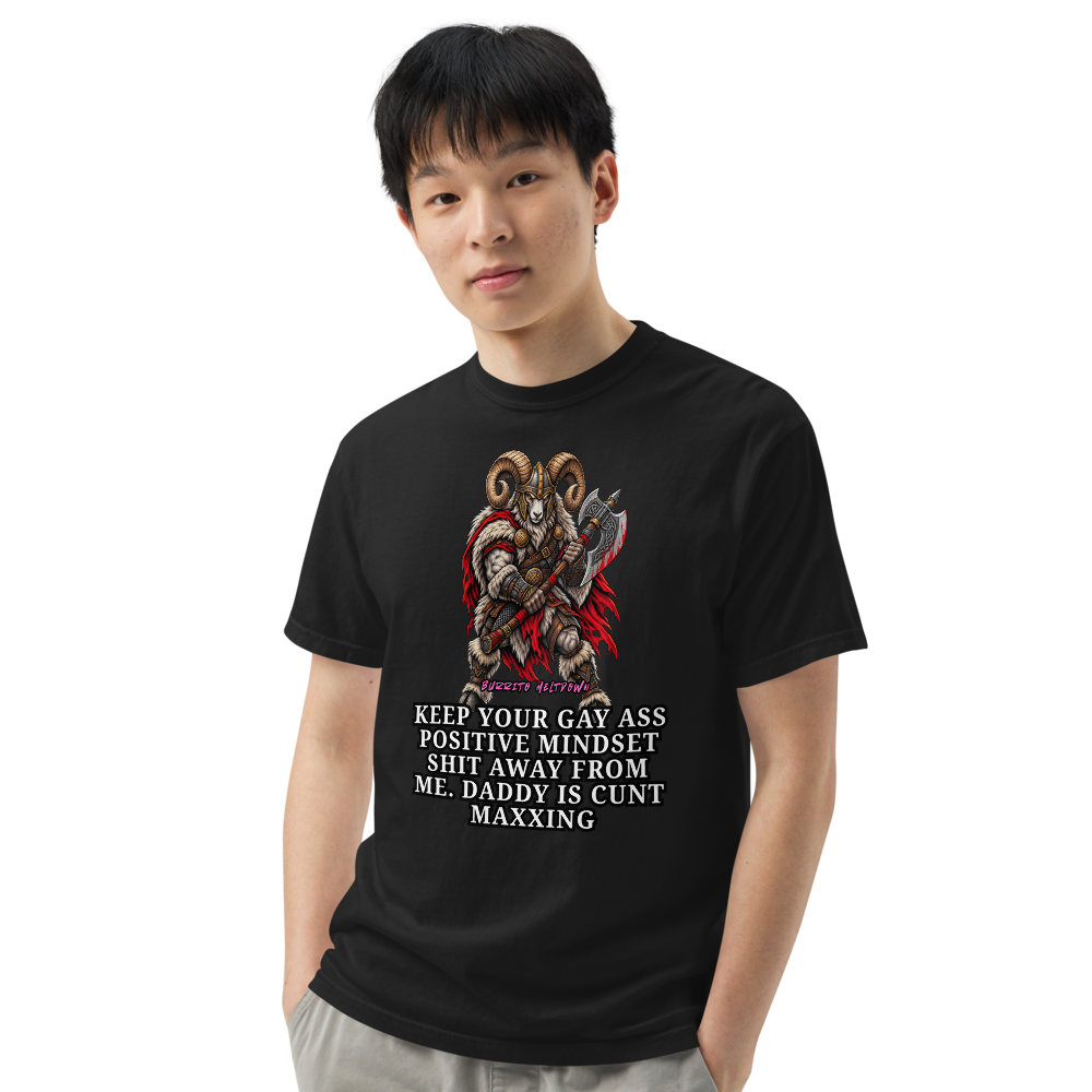 Positive Mindset Away From Me - Viking Ram Tee Mockup