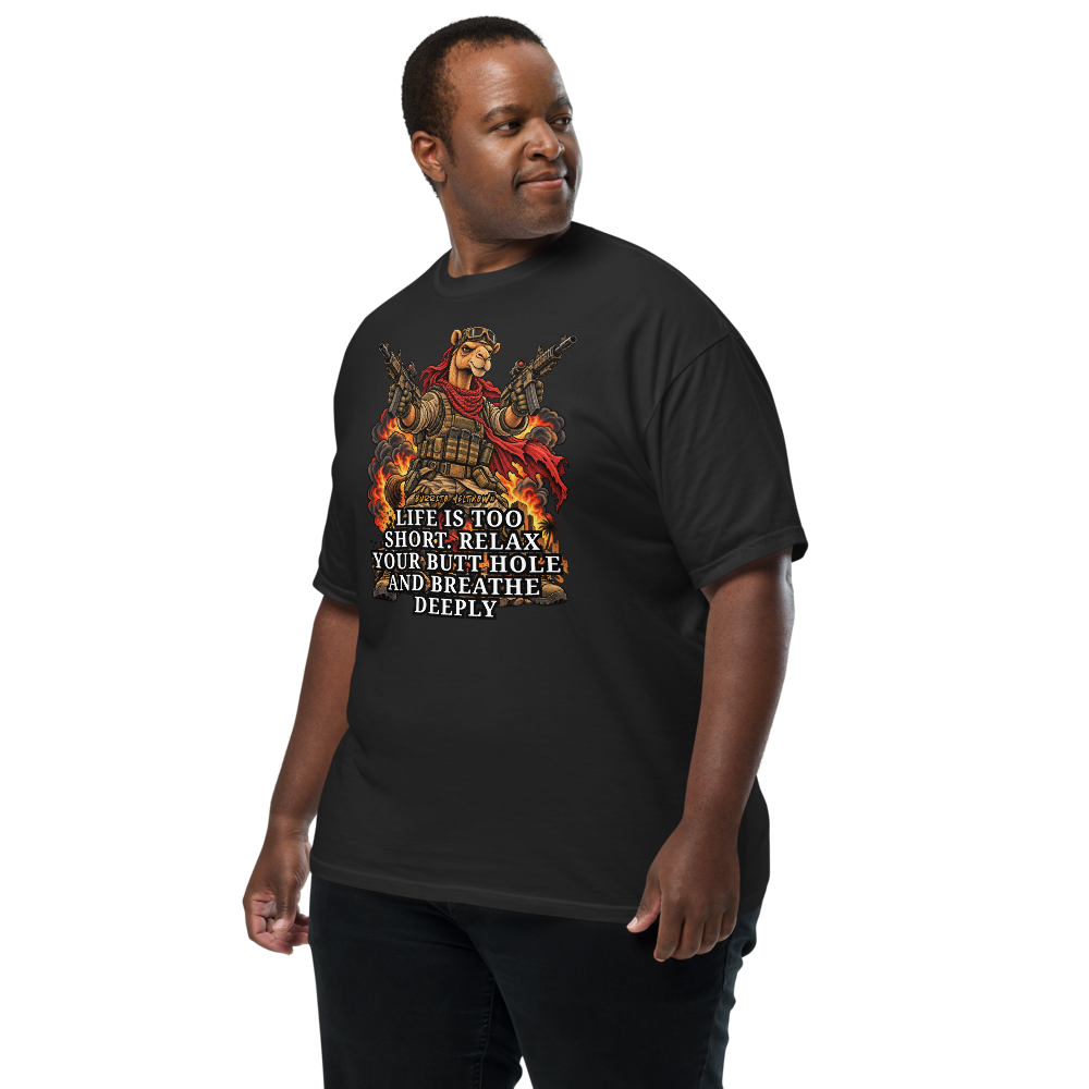 Relax Your Butt Hole – Tactical Camel Tee Mockup