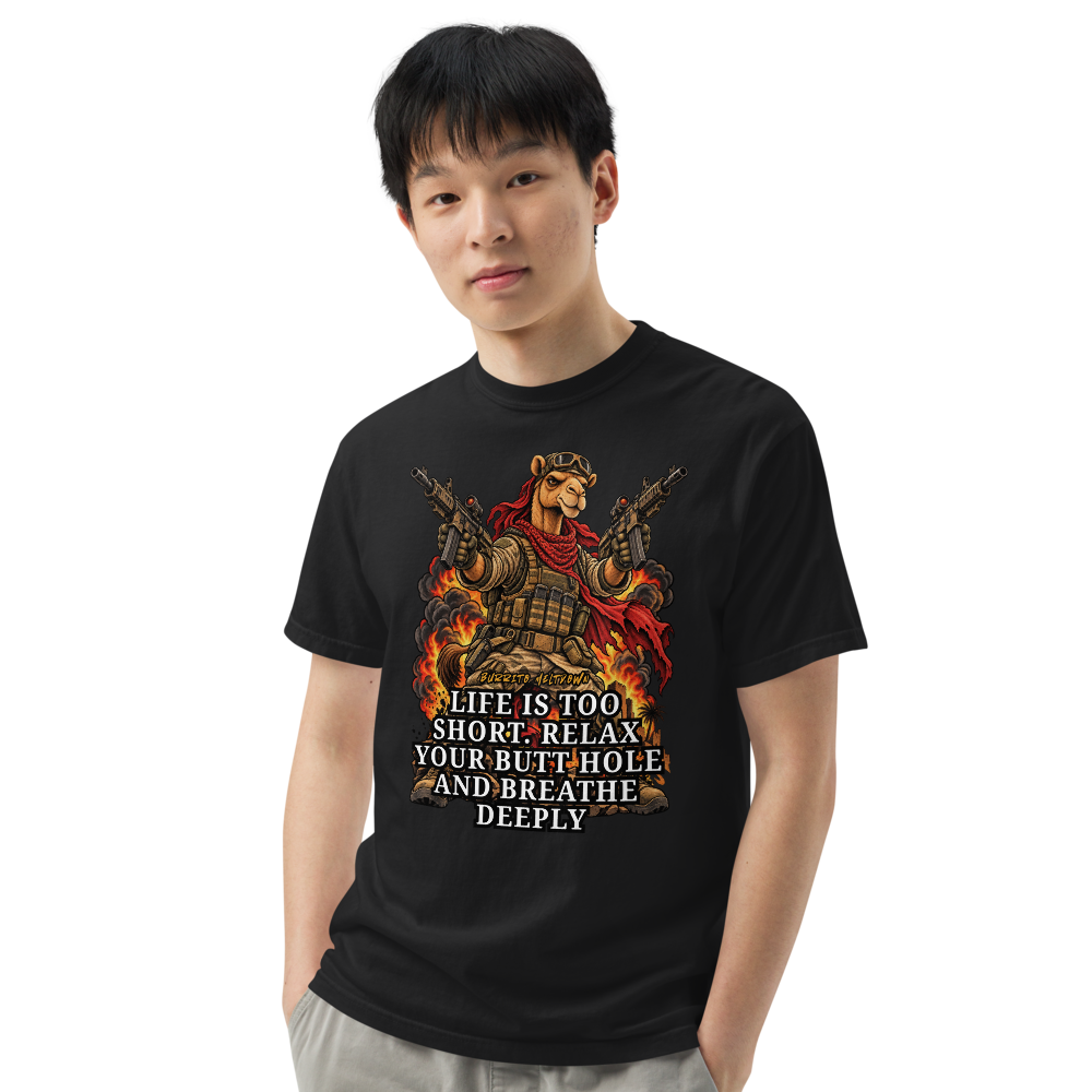 Relax Your Butt Hole – Tactical Camel Tee Mockup