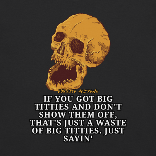 Just Sayin' – Screaming Skull Tee Mockup