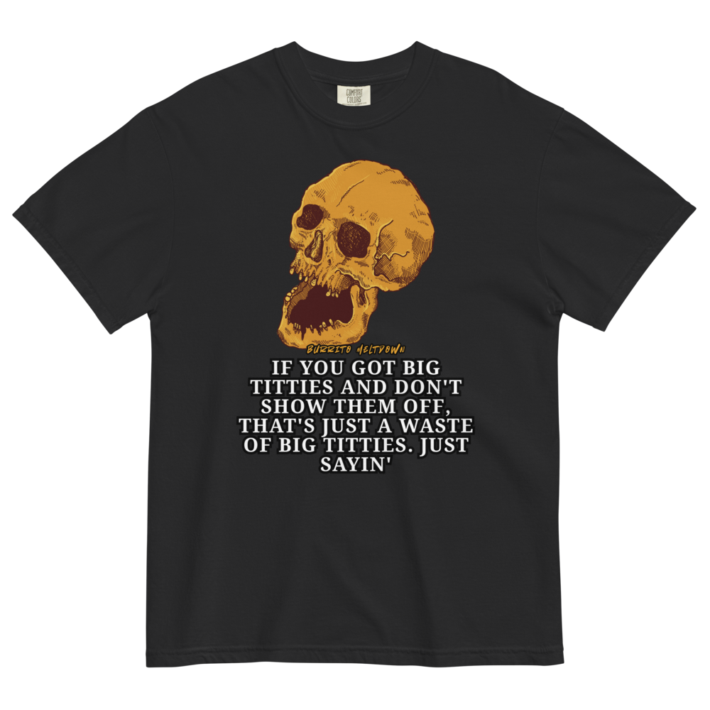 Just Sayin' – Screaming Skull Tee Mockup
