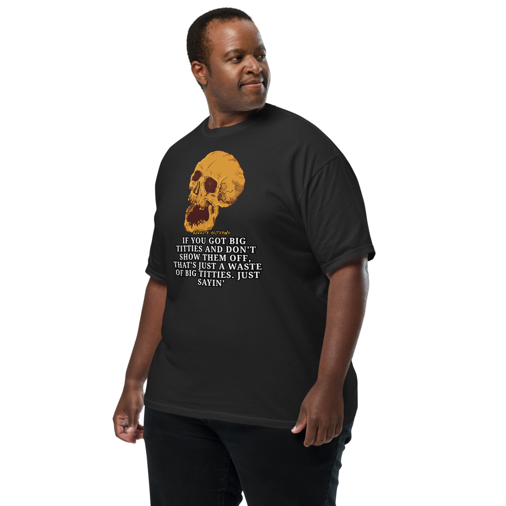 Just Sayin' – Screaming Skull Tee Mockup