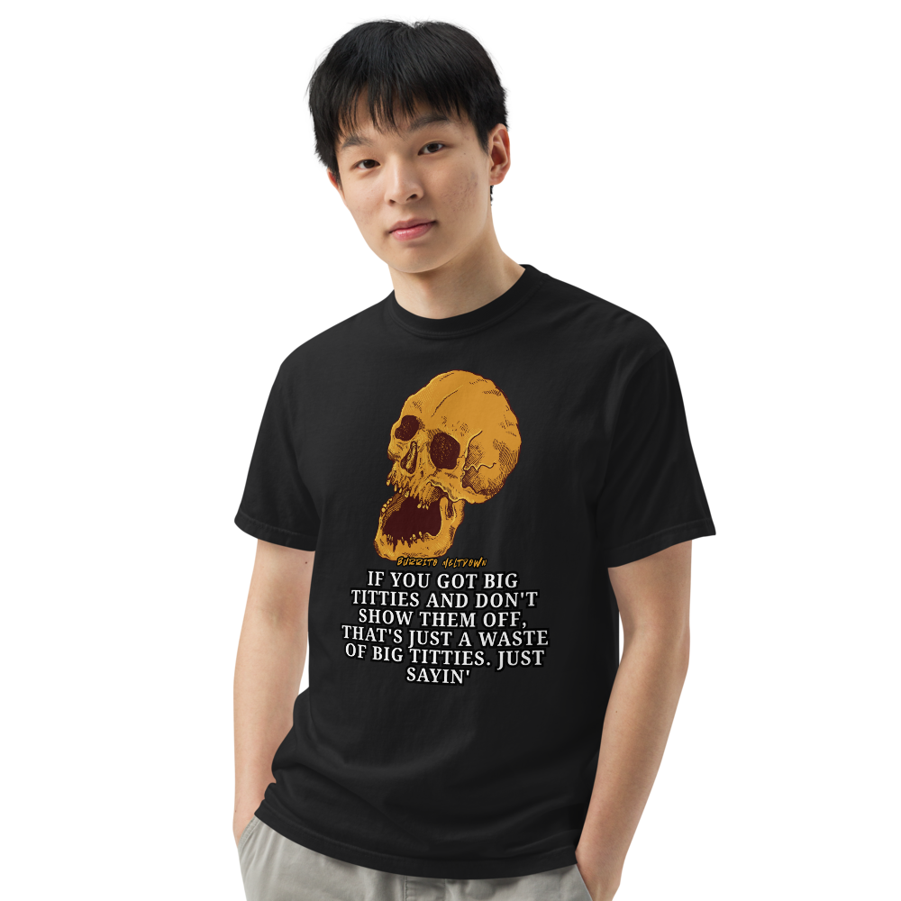 Just Sayin' – Screaming Skull Tee Mockup