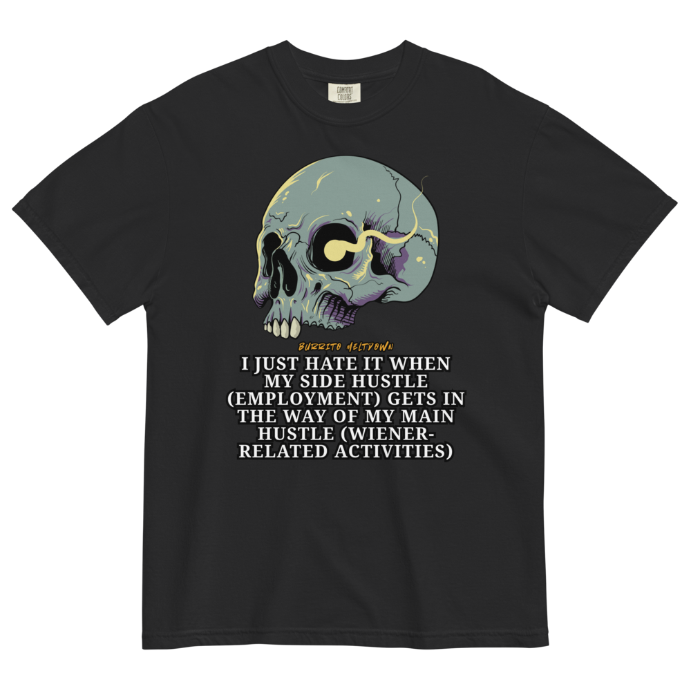 Side Hustle Vs Main Hustle – Skull Tee Mockup
