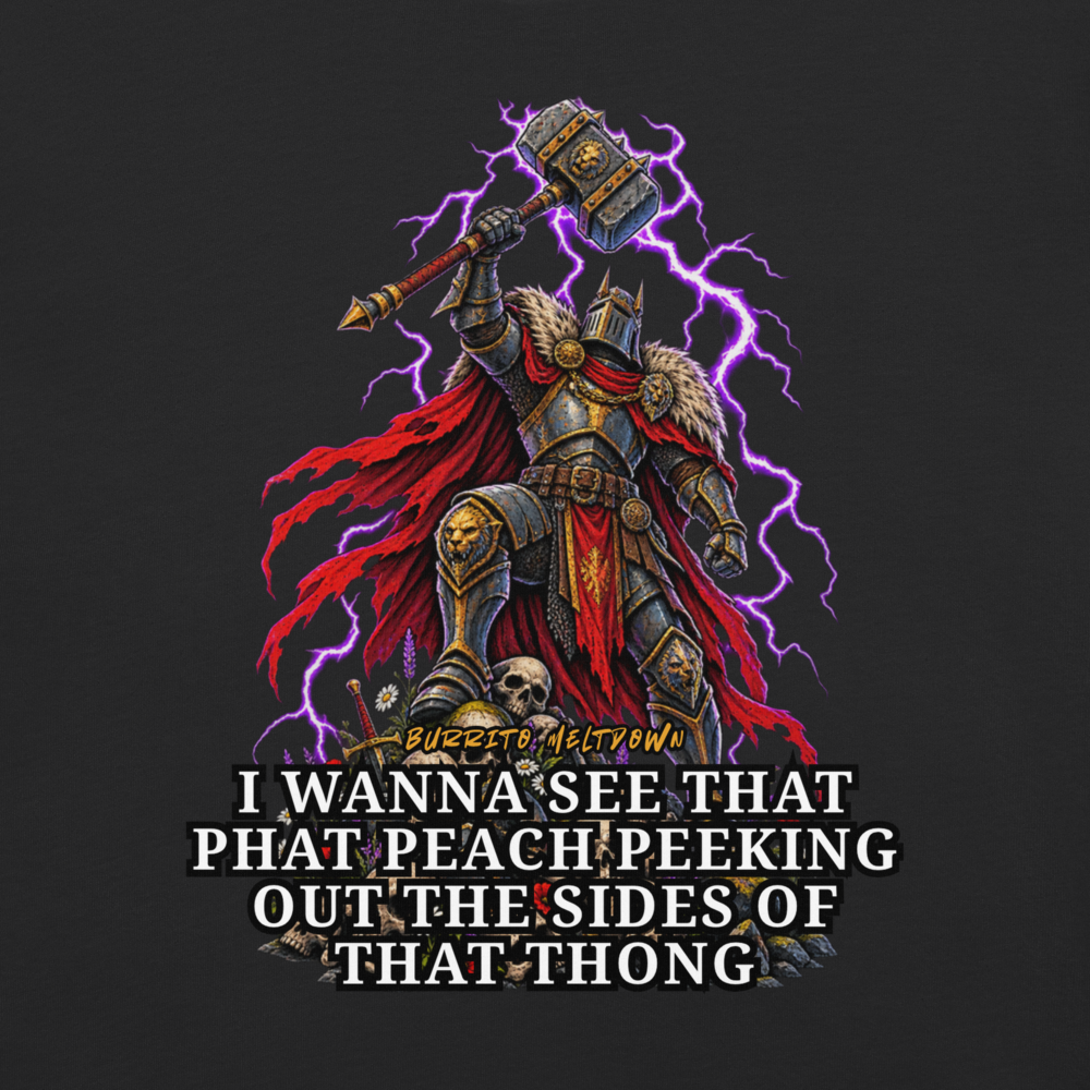 That Phat Peach Energy – Warhammer Knight Tee Mockup