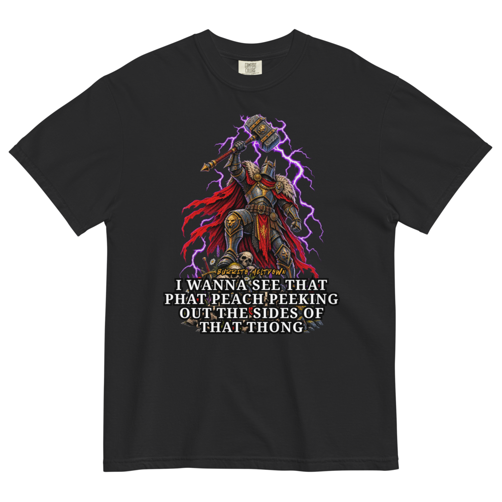 That Phat Peach Energy – Warhammer Knight Tee Mockup