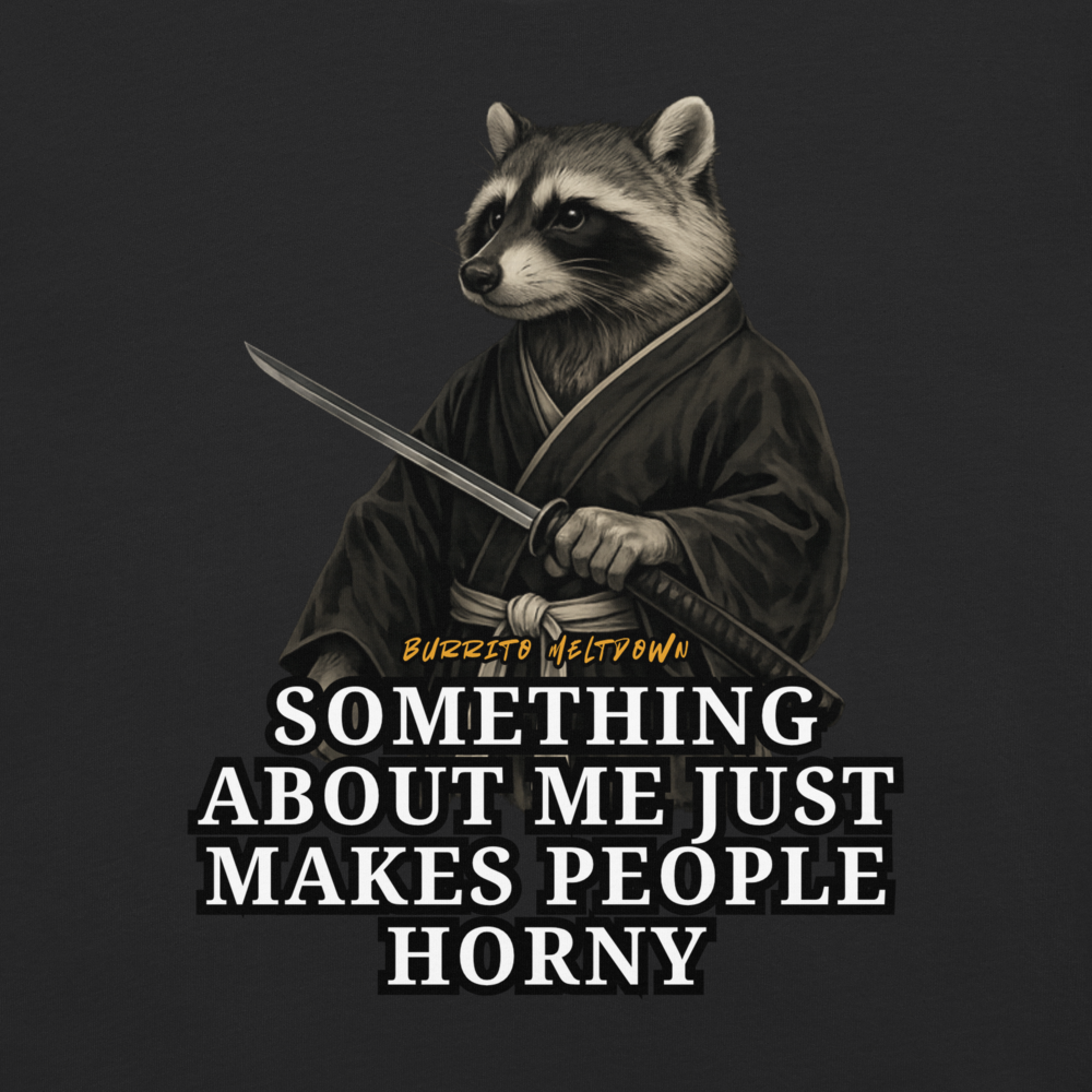 Something About Me – Samurai Raccoon Tee Mockup