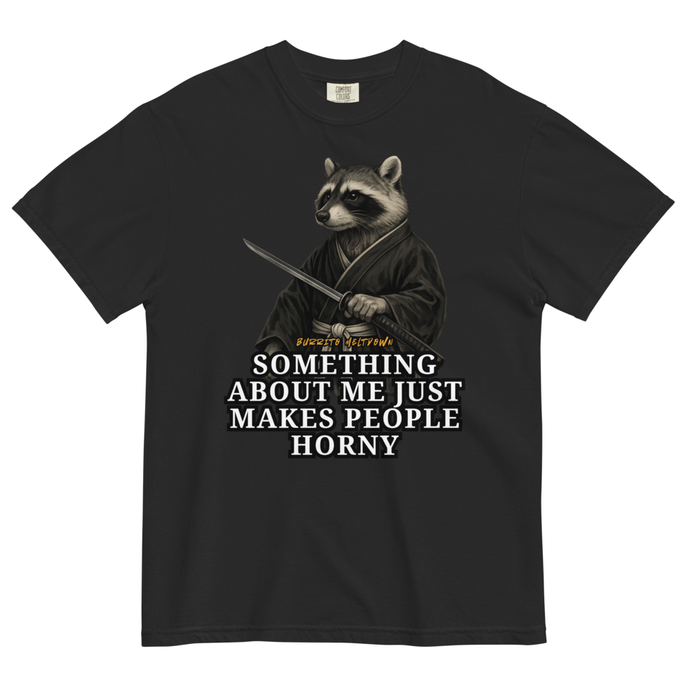 Something About Me – Samurai Raccoon Tee Mockup