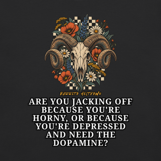 Chasing The Dopamine – Ram Skull Tee Mockup