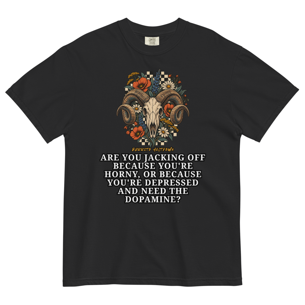 Chasing The Dopamine – Ram Skull Tee Mockup