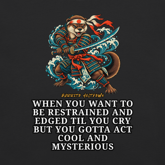 Cool And Mysterious – Samurai Otter Tee Mockup