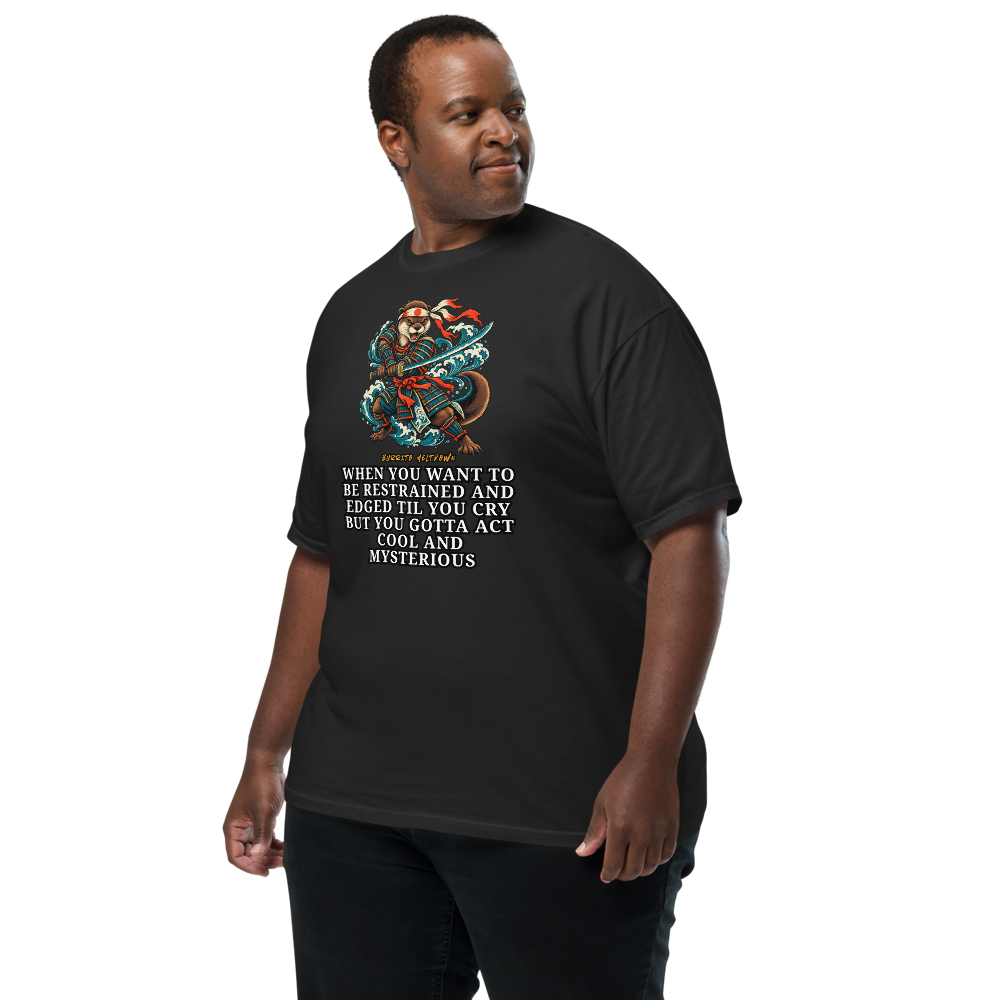 Cool And Mysterious – Samurai Otter Tee Mockup