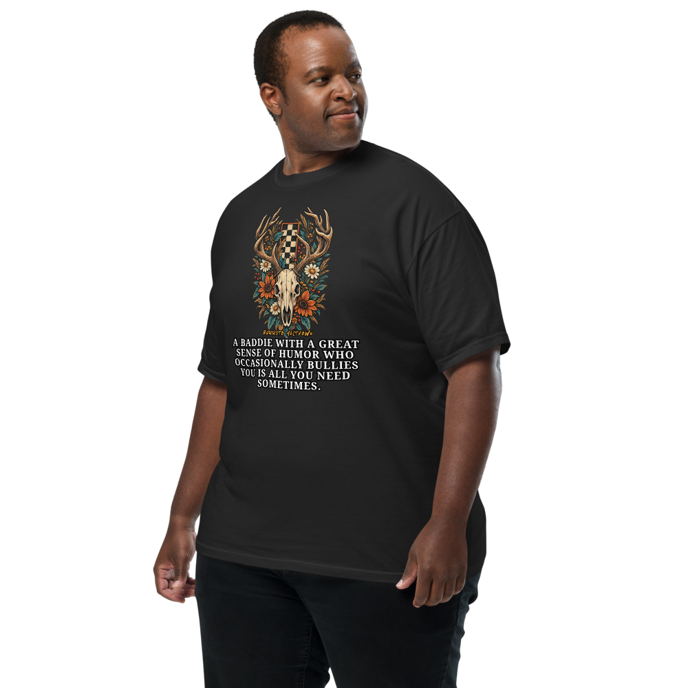 A Baddie Who Bullies You – Deer Skull Tee Mockup
