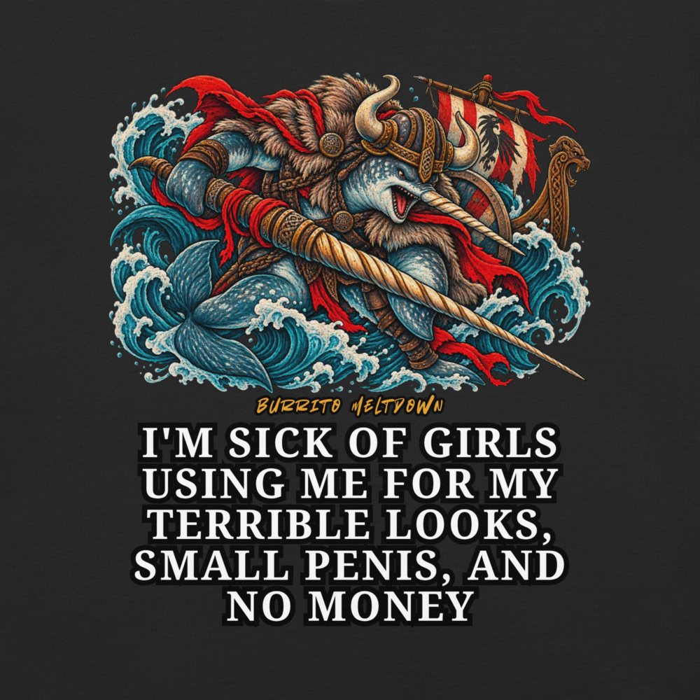 Terrible Looks And No Money – Viking Narwhal Tee Mockup