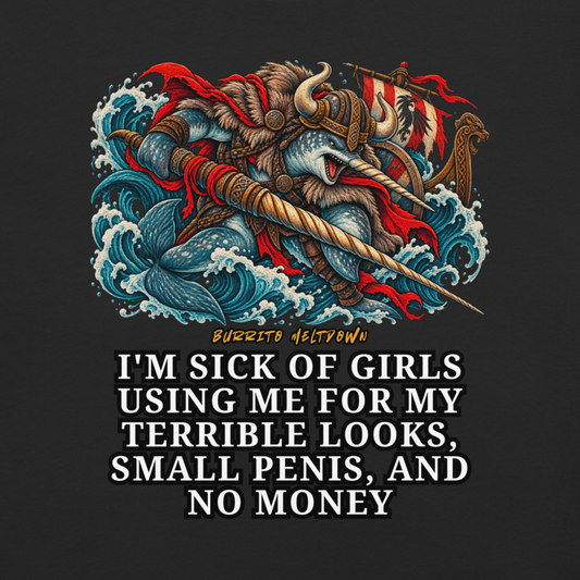 Terrible Looks And No Money – Viking Narwhal Tee Mockup