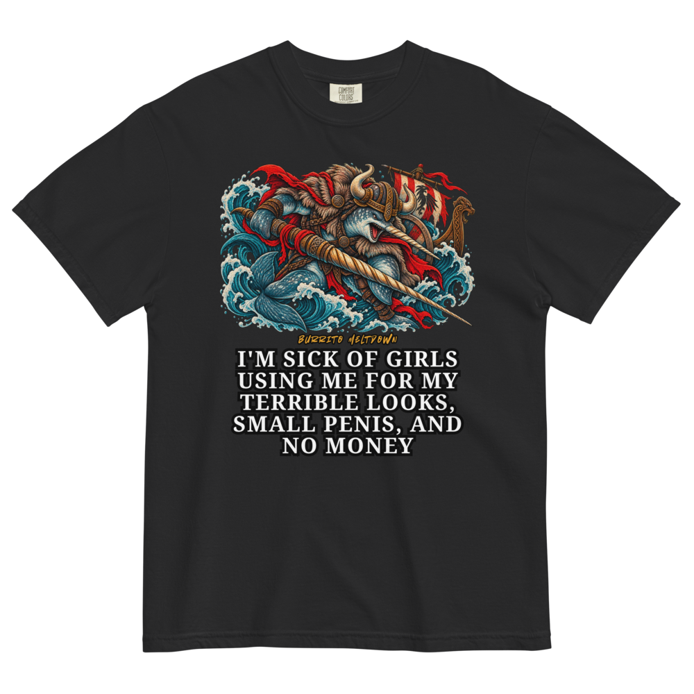 Terrible Looks And No Money – Viking Narwhal Tee Mockup