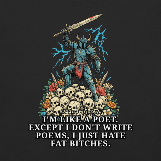 Like A Poet – Skull Knight Tee Mockup