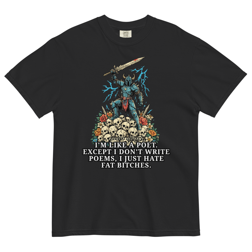 Like A Poet – Skull Knight Tee Mockup
