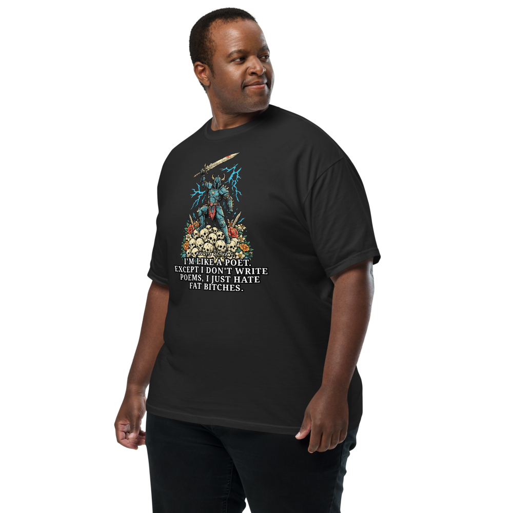Like A Poet – Skull Knight Tee Mockup